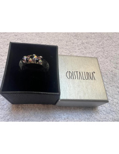 bague cristaluna veretta cristal acrylique transparent swarovski neuf 100 202 a3