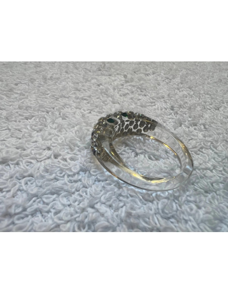 Bague cristal cristaluna mona acrylique transparent swarkovski neuf 100 303 g3