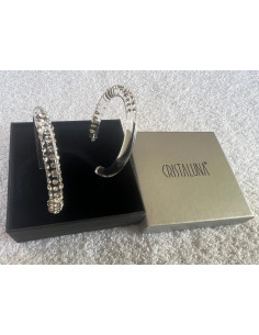 boucles oreilles cristaluna cre-ole l en cristal acrylique transparent swarovski 2