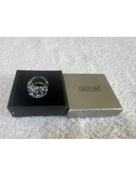 bague cristaluna diva cristal acrylique transparent swarovski neuf 100 356 c2