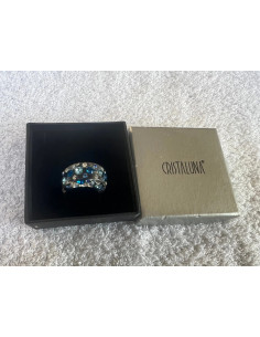 bague cristaluna diva cristal acrylique transparent swarovski neuf 100 356 c2 2