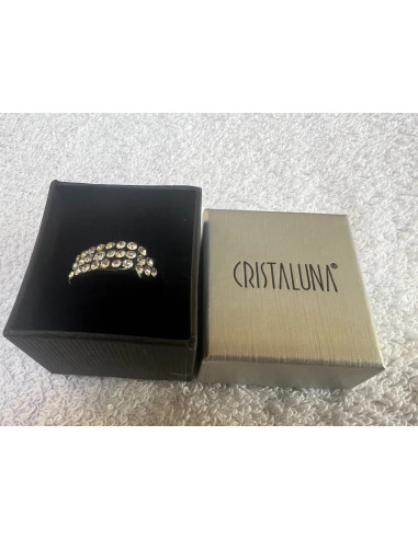 bague cristaluna Julia en cristal acrylique noir swarovski neuf 101 404 00