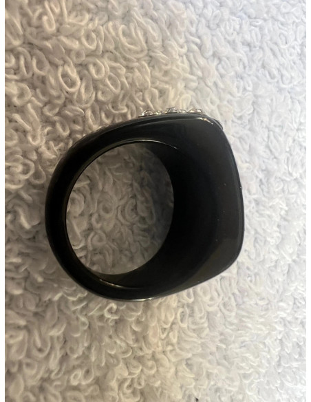 bague cristaluna Julia en cristal acrylique noir swarovski neuf 101 404 00