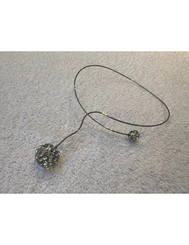 Collier cristaluna saturno en cristal acrylique transparent swarovski 200 513 00