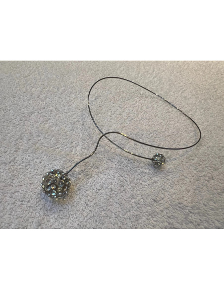 Collier cristaluna saturno en cristal acrylique transparent swarovski 200 513 00