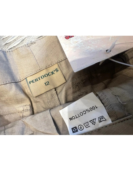 short pertoock's kaki enfant garcon neuf taille 2 ou 4 ou 12 ans