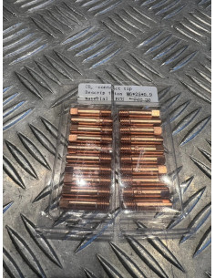 20 buse gaz soudage torche souder mag mig pointe contact M6 x 25 x 0,9 ou 1 mm