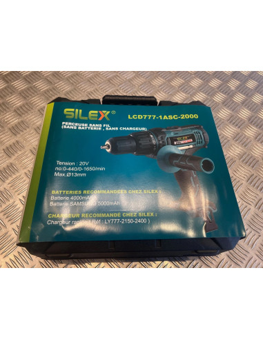 coffret Perceuse visseuse percussion 20V Li-Ion sans fil Silex neuf