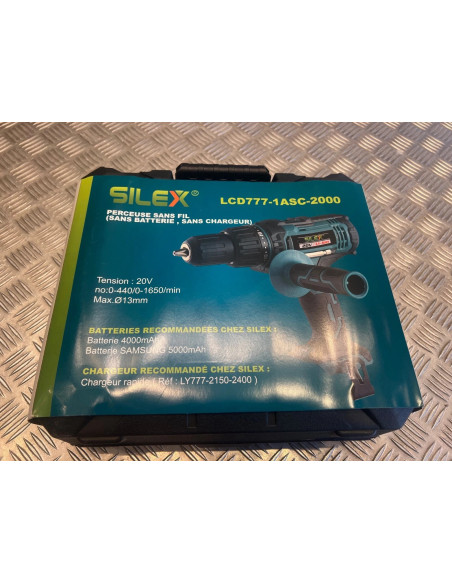 coffret Perceuse visseuse percussion 20V Li-Ion sans fil Silex neuf