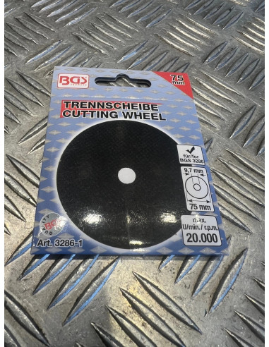 disque a tronçonner Ø 75mm 1.8 x 9,7mm meuleuse pneumatique disqueuse bgs