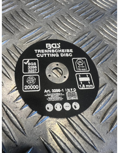 disque a tronçonner Ø 75mm 1.8 x 9,7mm meuleuse pneumatique disqueuse bgs