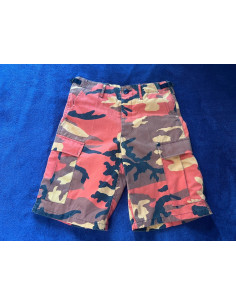short camo militaire orange jaune bdu maennein taille xs neuf avec default