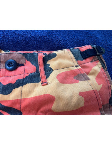 short camo militaire orange jaune bdu maennein taille xs neuf avec default