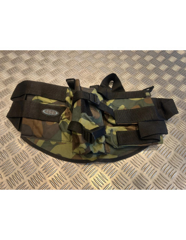 Harnais ceinture porte 4 pots et 1 bouteille air camo new legion pour paintball