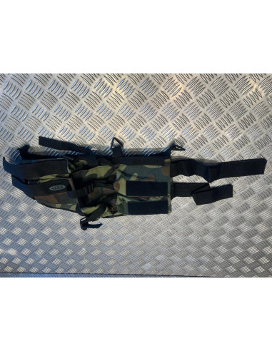 Harnais ceinture porte 4 pots et 1 bouteille air camo new legion pour paintball