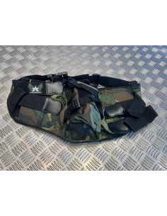 harnais ceinture porte 4 pots et 1 bouteille air camo annex pour paintball neuf