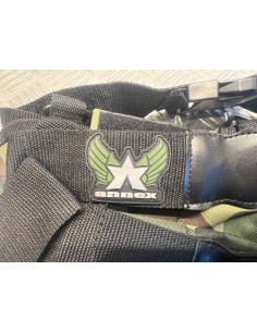 harnais ceinture porte 4 pots et 1 bouteille air camo annex pour paintball neuf 2