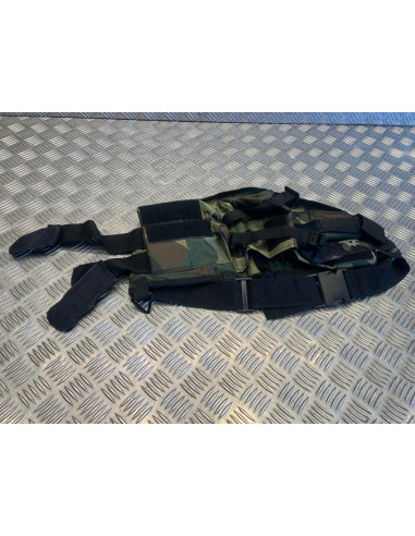 harnais ceinture porte 4 pots et 1 bouteille air camo annex pour paintball neuf