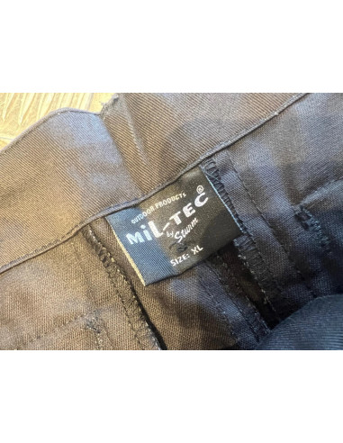 pantalon enfant garcon type bdu noir mil-tec taille xl neuf