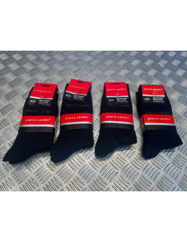 lot 12 paires de chaussettes Pierre cardin taille 39 - 42 noir neuf