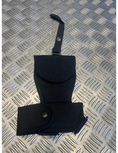 sacoche etui porte menottes et aerosol lacry dasta noir neuf