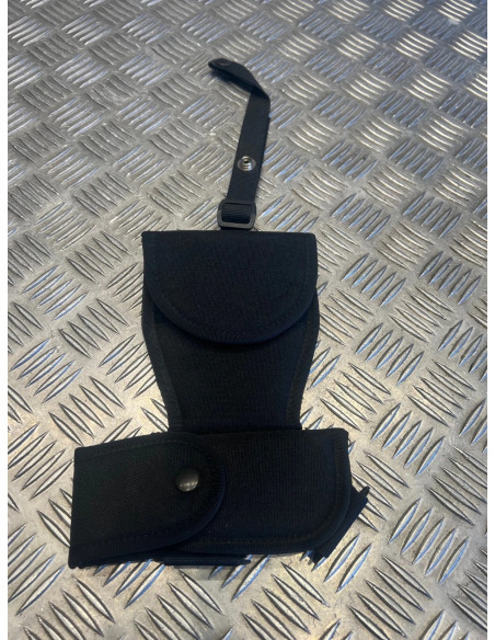 sacoche etui porte menottes et aerosol lacry dasta noir neuf