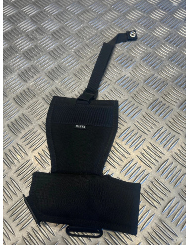 sacoche etui porte menottes et aerosol lacry dasta noir neuf