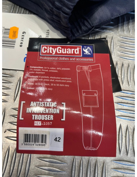 pantalon intervention anti-statique cityguard 1057 taille 42 neuf