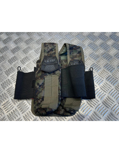 sac poche Bt pour 2 Pots Woodland Digital paintball