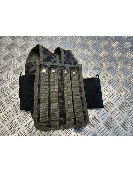 sac poche Bt pour 2 Pots Woodland Digital paintball