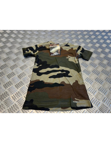 t-shirt equipement militaire camoufle enfant de 2 ant neuf