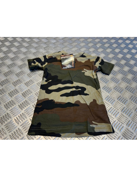t-shirt equipement militaire camoufle enfant de 2 ant neuf