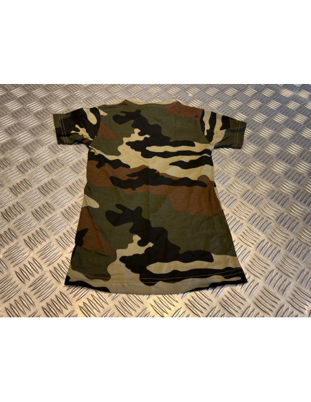 t-shirt equipement militaire camoufle enfant de 2 ant neuf