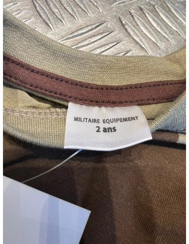 t-shirt equipement militaire camoufle enfant de 2 ant neuf