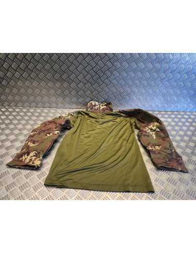 chemise t-shirt tactique camo vegetale italien mil-tec taille s 10513742