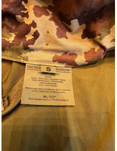 chemise t-shirt tactique camo vegetale italien mil-tec taille s 10513742 2