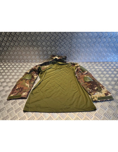 chemise t-shirt tactique camo vegetale italien mil-tec taille s 10513742