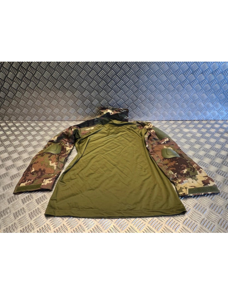 chemise t-shirt tactique camo vegetale italien mil-tec taille s 10513742