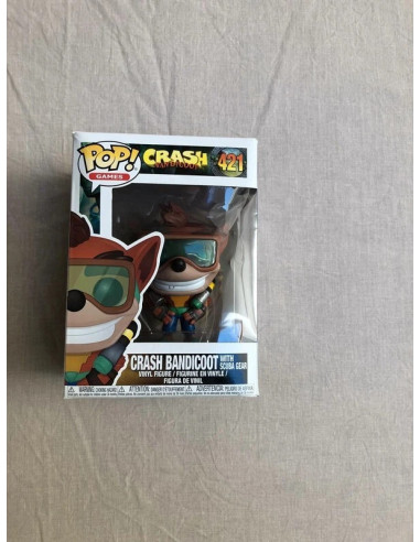 figurine pop games crash bandicoot scuba Crash N° 421 Funko