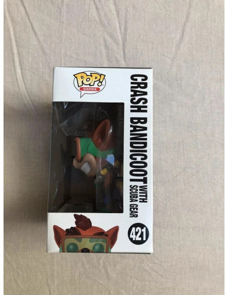 figurine pop games crash bandicoot scuba Crash N° 421 Funko