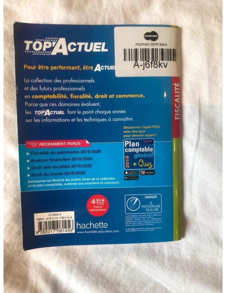 livre fiscalite 2019 - 2020 top'actuel hachette
