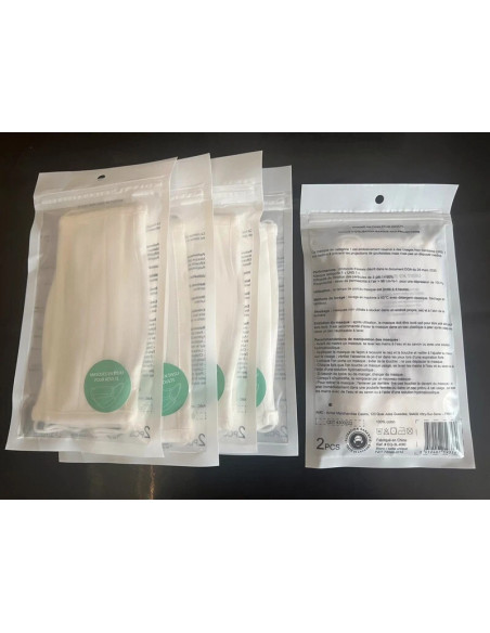 10 Masques de protection lavables et réutilisables