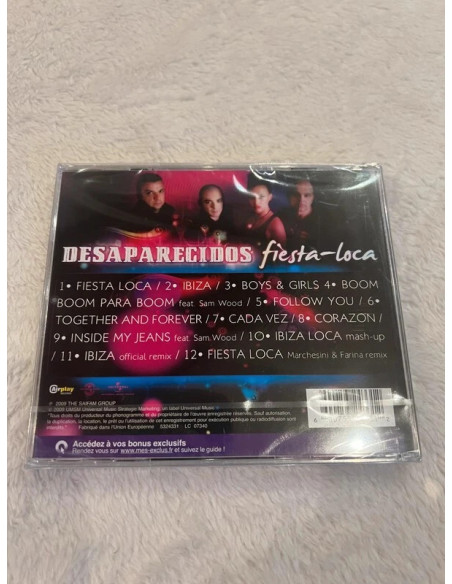 disque cd neuf desaparecidos fiesta loca 600753243312
