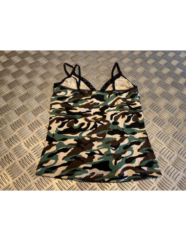 Debardeur mil-tec style camo femme fille taille s neuf
