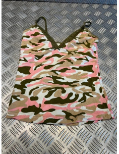 debardeur mil-tec style camo top couleur femme fille taille xs neuf