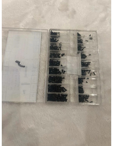 Kit 500 vis tête fraisée acier inoxydable noir téléphone iPhone pc ordinateur mo