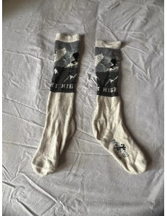 Paire de chaussette haute 43 / 46 neige montage froid randonnée ski snowboard