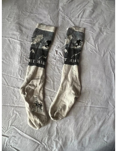 Paire de chaussette haute 43 / 46 neige montage froid randonnée ski snowboard