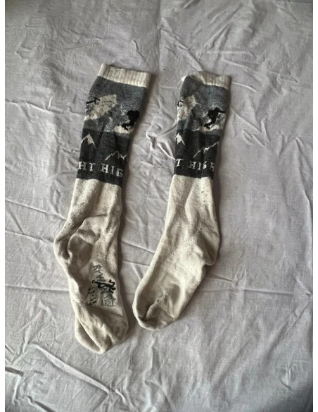 Paire de chaussette haute 43 / 46 neige montage froid randonnée ski snowboard