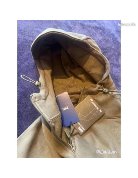 Sweat veste tactique zippe capuche task force 2015 vert kaki taille xl xxl xxxl